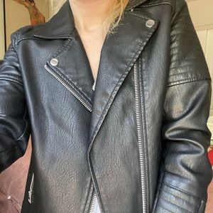 Top shop faux leather jacket
